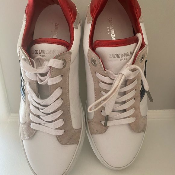 Selling gently used Zadig and Voltaire flash lightning bolt sneakers size 40! - Picture 5 of 7